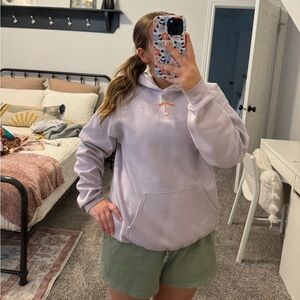 purple lonely ghost hoodie